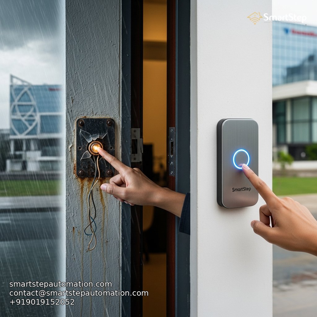 Why Whitefield, Sarjapur, and Indiranagar Homes are Opting for SmartStep's Wireless Self-Powered Doorbell System